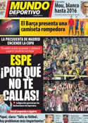 Portada Mundo Deportivo del 23 de Mayo de 2012