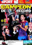 Portada diario Sport del 26 de Mayo de 2012