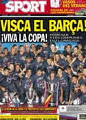 Portada diario Sport del 27 de Mayo de 2012