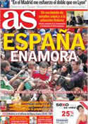 Portada diario AS del 29 de Mayo de 2012