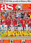 Portada diario AS del 31 de Mayo de 2012