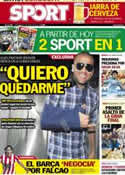 Portada diario Sport del 6 de Junio de 2012