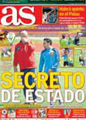 Portada diario AS del 14 de Junio de 2012