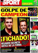 Portada diario Sport del 14 de Junio de 2012