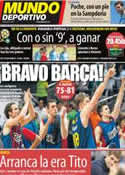 Portada Mundo Deportivo del 14 de Junio de 2012