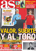 Portada diario AS del 18 de Junio de 2012