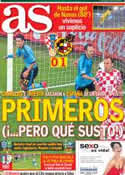 Portada diario AS del 19 de Junio de 2012