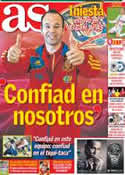 Portada diario AS del 22 de Junio de 2012