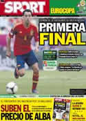 Portada diario Sport del 23 de Junio de 2012