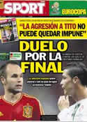 Portada diario Sport del 27 de Junio de 2012