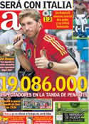 Portada diario AS del 29 de Junio de 2012