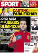 Portada diario Sport del 4 de Julio de 2012