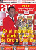 Portada diario AS del 5 de Julio de 2012