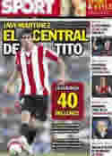 Portada diario Sport del 7 de Julio de 2012