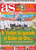 Portada diario AS del 14 de Julio de 2012