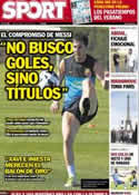 Portada diario Sport del 19 de Julio de 2012