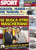 Portada diario Sport del 21 de Julio de 2012