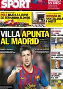 Portada diario Sport del 22 de Julio de 2012