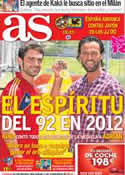 Portada diario AS del 26 de Julio de 2012