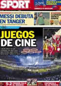 Portada diario Sport del 28 de Julio de 2012