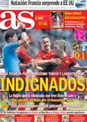 Portada diario AS del 30 de Julio de 2012