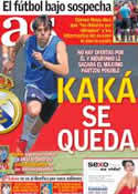 Portada diario AS del 31 de Julio de 2012