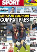 Portada diario Sport del 1 de Agosto de 2012