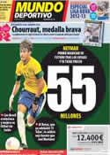 Portada Mundo Deportivo del 3 de Agosto de 2012