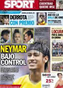 Portada diario Sport del 7 de Agosto de 2012