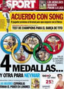 Portada diario Sport del 8 de Agosto de 2012