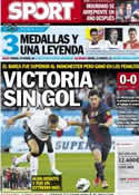 Portada diario Sport del 9 de Agosto de 2012