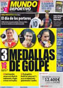 Portada Mundo Deportivo del 9 de Agosto de 2012