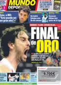 Portada Mundo Deportivo del 11 de Agosto de 2012