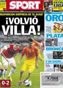 Portada diario Sport del 12 de Agosto de 2012