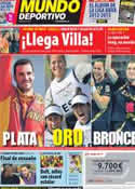 Portada Mundo Deportivo del 12 de Agosto de 2012