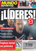 Portada Mundo Deportivo del 20 de Agosto de 2012
