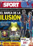 Portada diario Sport del 21 de Agosto de 2012