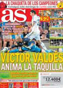 Portada diario AS del 24 de Agosto de 2012