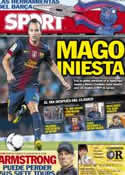 Portada diario Sport del 25 de Agosto de 2012