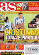 Portada diario AS del 26 de Agosto de 2012