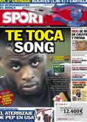 Portada diario Sport del 26 de Agosto de 2012