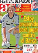 Portada diario AS del 28 de Agosto de 2012