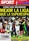 Portada diario Sport del 30 de Agosto de 2012