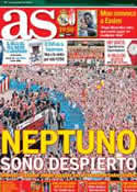 Portada diario AS del 2 de Septiembre de 2012