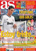 Portada diario AS del 3 de Septiembre de 2012