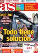 Portada diario AS del 4 de Septiembre de 2012