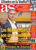 Portada diario AS del 6 de Septiembre de 2012