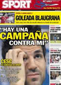 Portada diario Sport del 8 de Septiembre de 2012