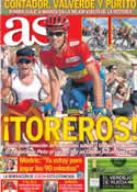 Portada diario AS del 9 de Septiembre de 2012