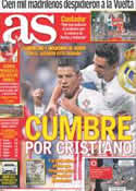 Portada diario AS del 10 de Septiembre de 2012